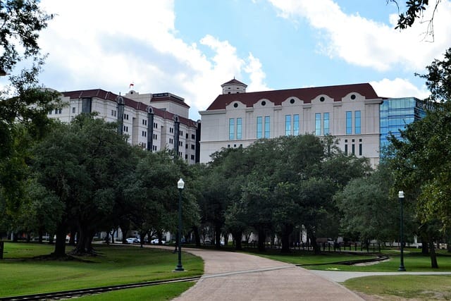 Beautiful morning light over Hermann Park in Houston, one of the top Houston photography locations for portraits and nature shots.