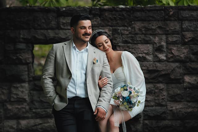 Romantic Balboa Park engagement photos